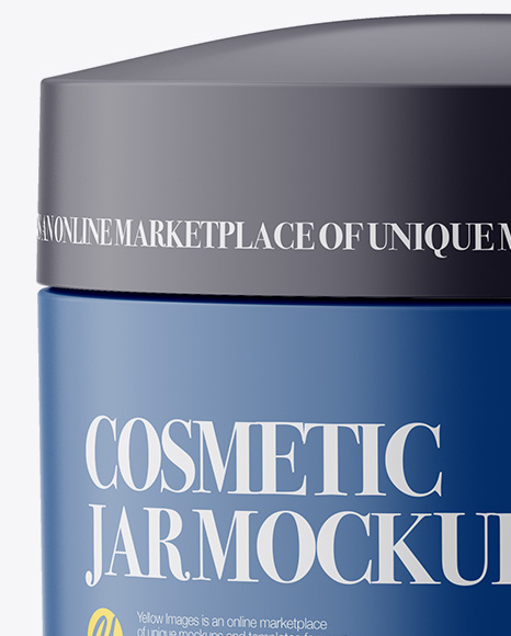 Matte Cosmetic Jar Mockup Matte Cosmetic Jar Mockup