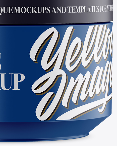 Matte Cosmetic Jar Mockup Matte Cosmetic Jar Mockup