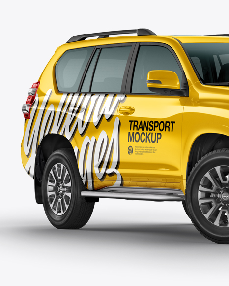 Land Cruiser Prado Mockup - Half Side View