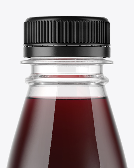 Dark Grape Juice Bottle Mockup