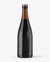500ml Amber Glass Stout Beer Bottle Mockup