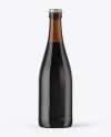 500ml Amber Glass Stout Beer Bottle Mockup