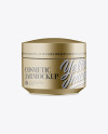 Metallic Cosmetic Jar Mockup Metallic Cosmetic Jar Mockup
