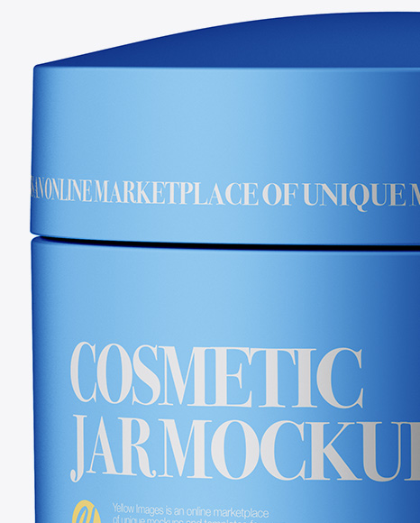 Matte Metallic Cosmetic Jar Mockup Matte Metallic Cosmetic Jar Mockup