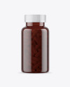 Amber Pills Bottle Mockup