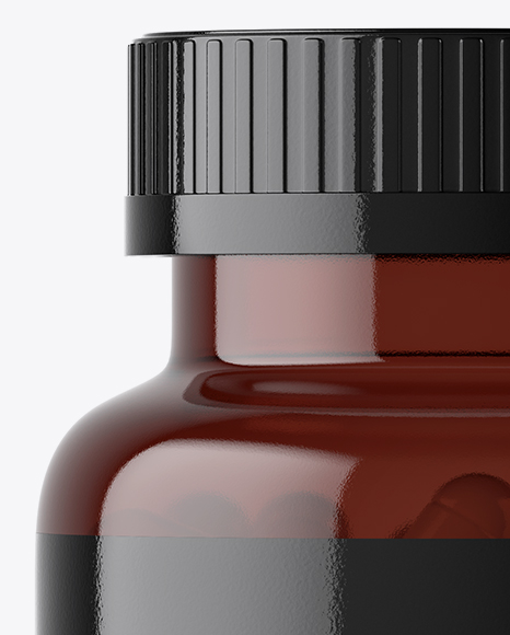Amber Pills Bottle Mockup Amber Pills Bottle Mockup