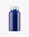 Blue Pills Bottle Mockup