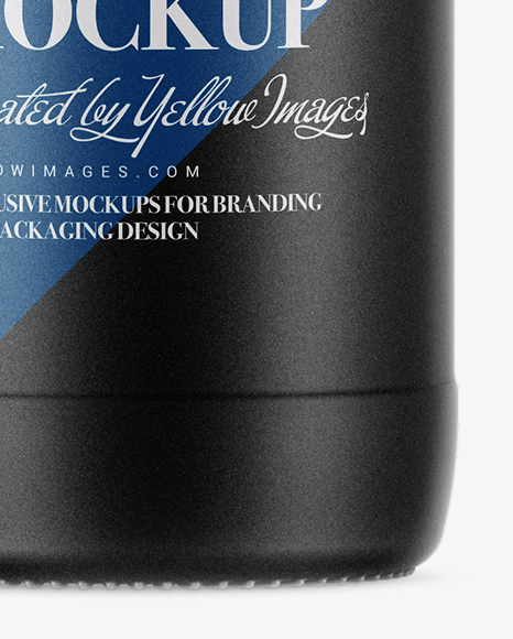 Matte Ceramic Beer Bottle Mockup