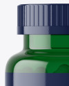 Green Pills Bottle Mockup