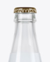 Clear Glass Water Bottle Mockup