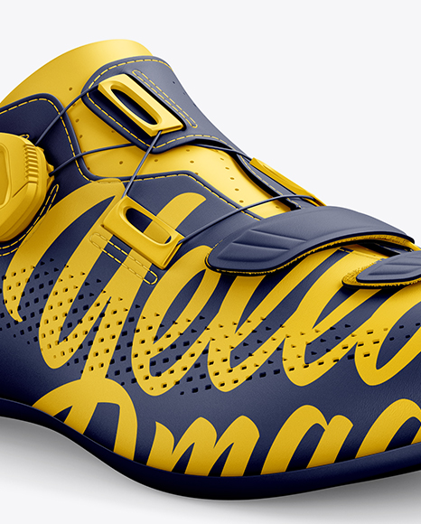 Road Cycling Shoe mockup (Half Side View)