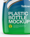 Plastic Bottle With Shrink Sleeve Mockup