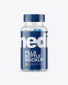 Clear Bottle With Pills Mockup Clear Bottle With Pills Mockup