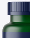 Frosted Green Pills Bottle Mockup