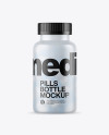 Frosted Bottle With Pills Mockup Frosted Bottle With Pills Mockup