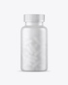 Frosted Bottle With White Pills Mockup Frosted Bottle With White Pills Mockup