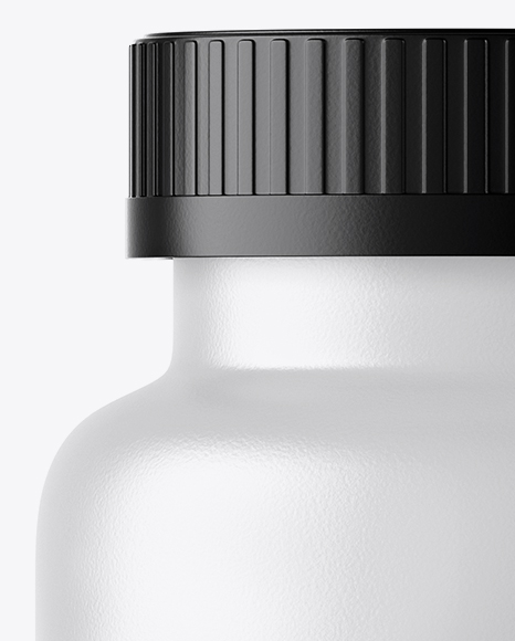 Frosted Bottle With White Pills Mockup Frosted Bottle With White Pills Mockup