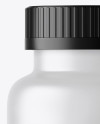 Frosted Bottle With White Pills Mockup Frosted Bottle With White Pills Mockup