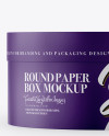 Kraft Round Paper Box Mockup