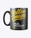 Matte Mug Mockup - Front View