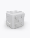 Fidget Cube Mockup - Half Side View