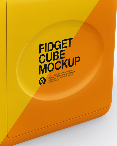 Fidget Cube Mockup - Half Side View