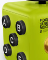 Fidget Cube Mockup - Half Side View