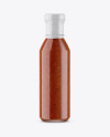 Glass Tomato Sauce Bottle Mockup