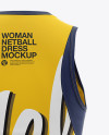 Netball Dress HQ Mockup - Back View