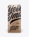 16oz Paper Coffee Bag Mockup - Front View