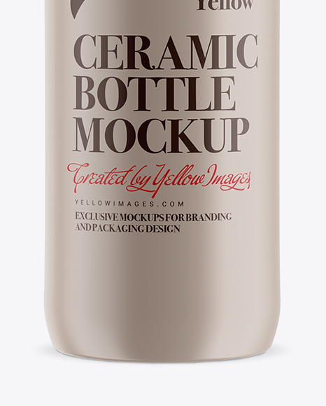 Ceramic Bottle Mockup Ceramic Bottle Mockup