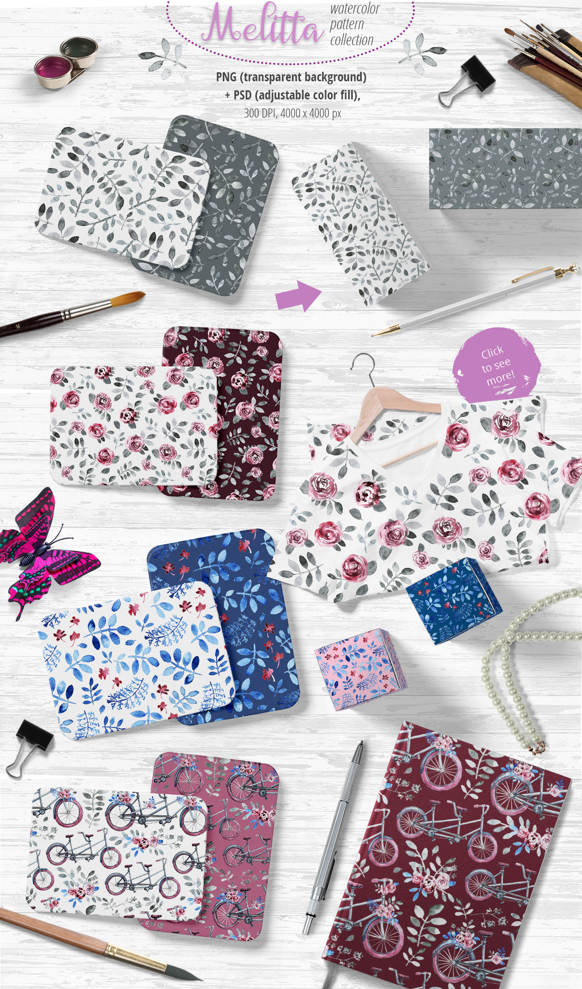 Sweet Trio - pattern set Sweet Trio - pattern set
