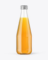 Glass Bottle with Soft Drink Mockup