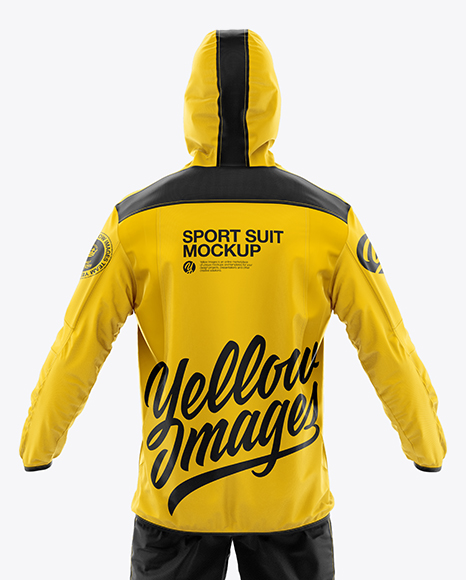 Men's Sport Suit Mockup - Back View