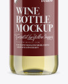 Clear Glass Bottle With White Wine Bottle Mockup