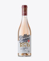 Clear Glass Wine Bottle Mockup