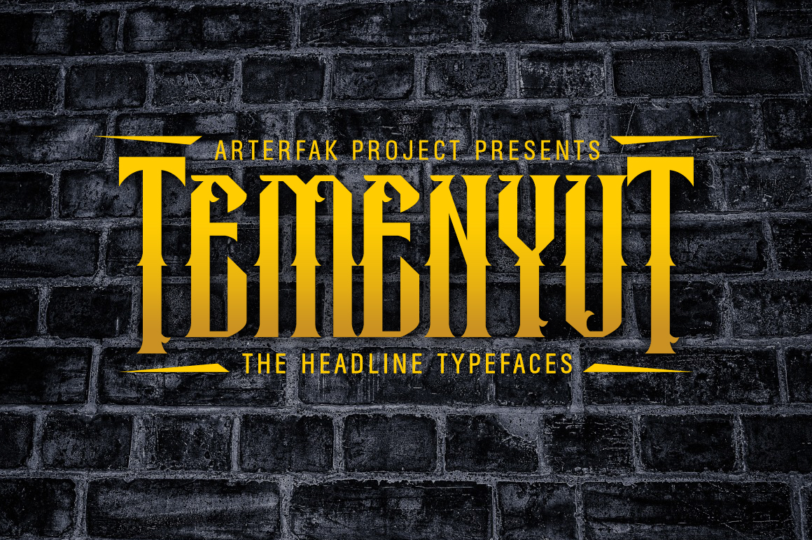 Temenyut Typeface