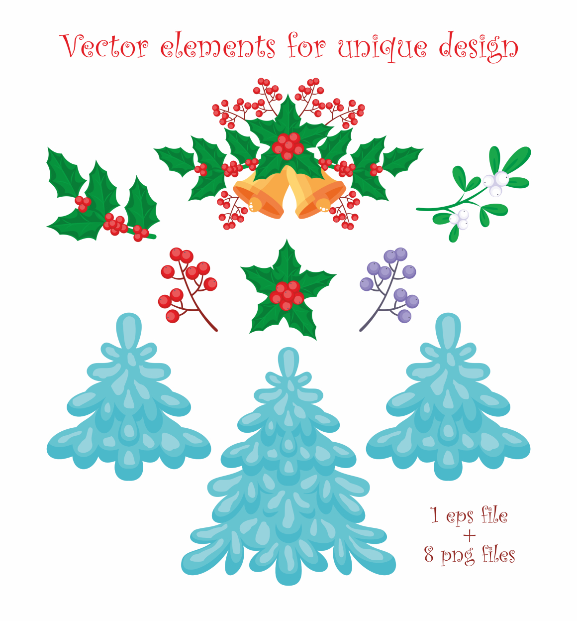 Christmas collection. Cute animals and Santa. Christmas collection. Cute animals and Santa.