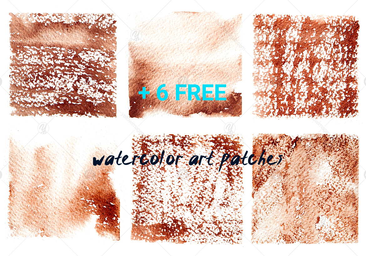 Watercolor art brushes for Photoshop