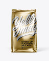 Metallic Food Bag Mockup - Front View