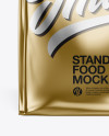 Metallic Food Bag Mockup - Front View