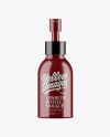 Glossy Cosmetic Bottle With Pump Mockup - Front View Glossy Cosmetic Bottle With Pump Mockup - Front View