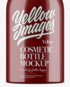 Glossy Cosmetic Bottle With Pump Mockup - Front View Glossy Cosmetic Bottle With Pump Mockup - Front View