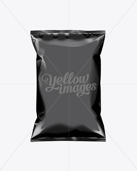 Black Plastic Snack Package Medium