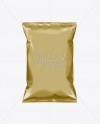 Gold Plastic Snack Package Medium