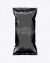 Black Plastic Snack Package Large