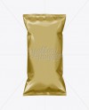 Gold Plastic Snack Package Large