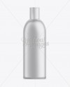 White Plastic Cosmetic Bottle with Lid - 500 ml