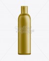 Gold Plastic Cosmetic Bottle with Lid - 300 ml