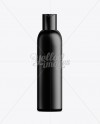 Black Plastic Cosmetic Bottle with Lid - 200 ml